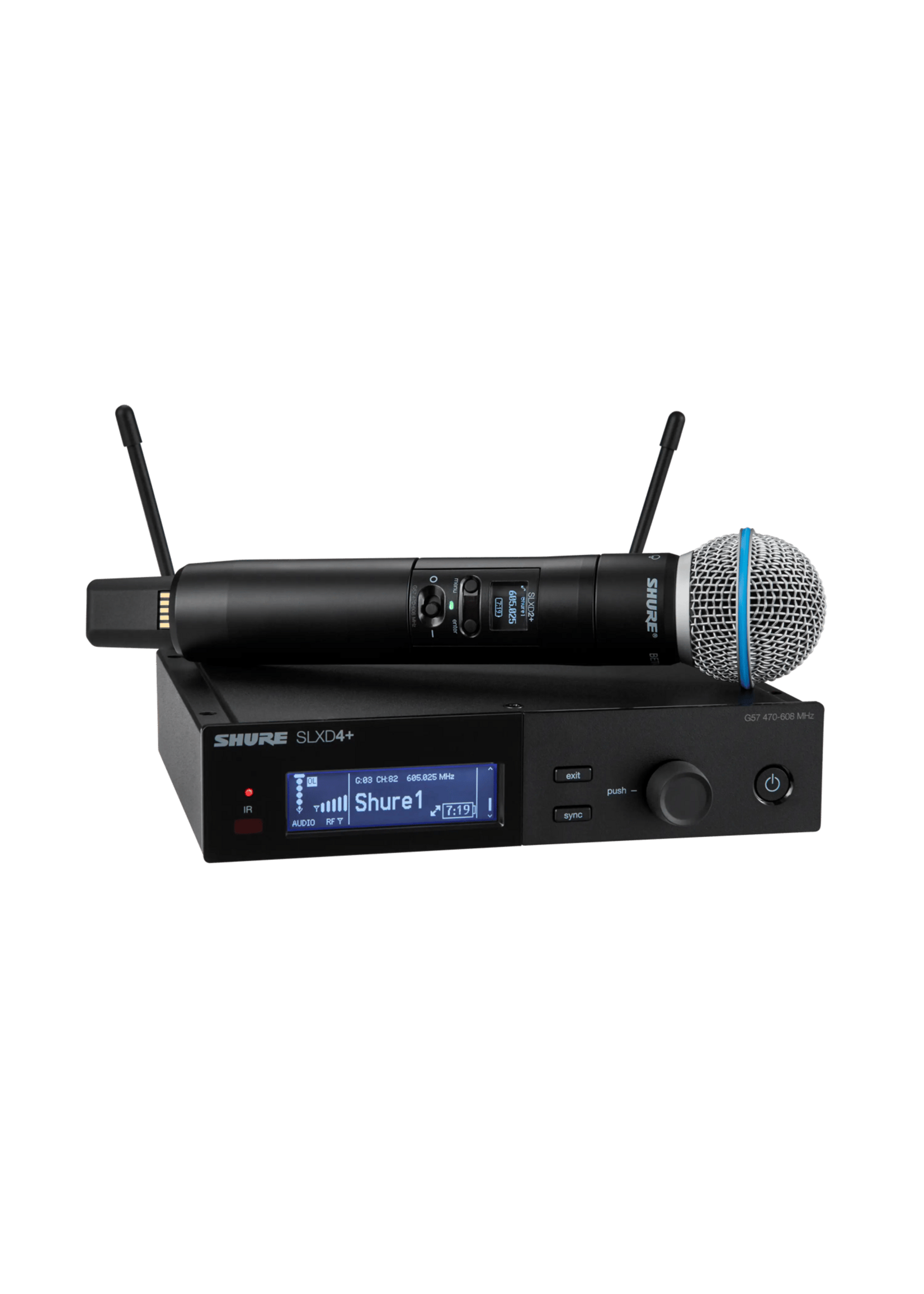 Shure Shure SLXD24+/B58 -G57 Digital Wireless Handheld Microphone System - Band G57