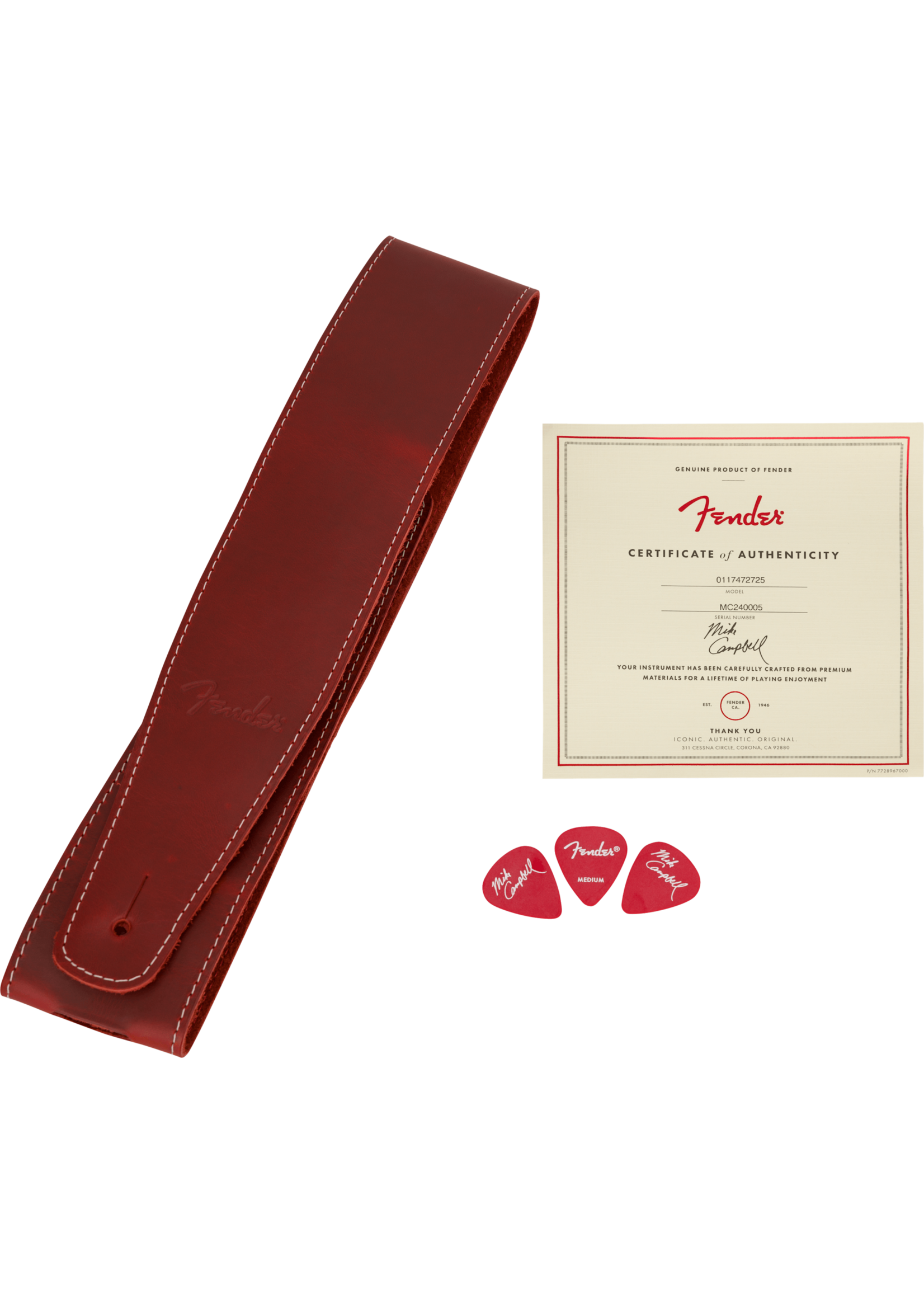 Fender Fender 0117472725 Stories Collection Mike Campbell Red Dog Telecaster®, Maple Fingerboard, Red