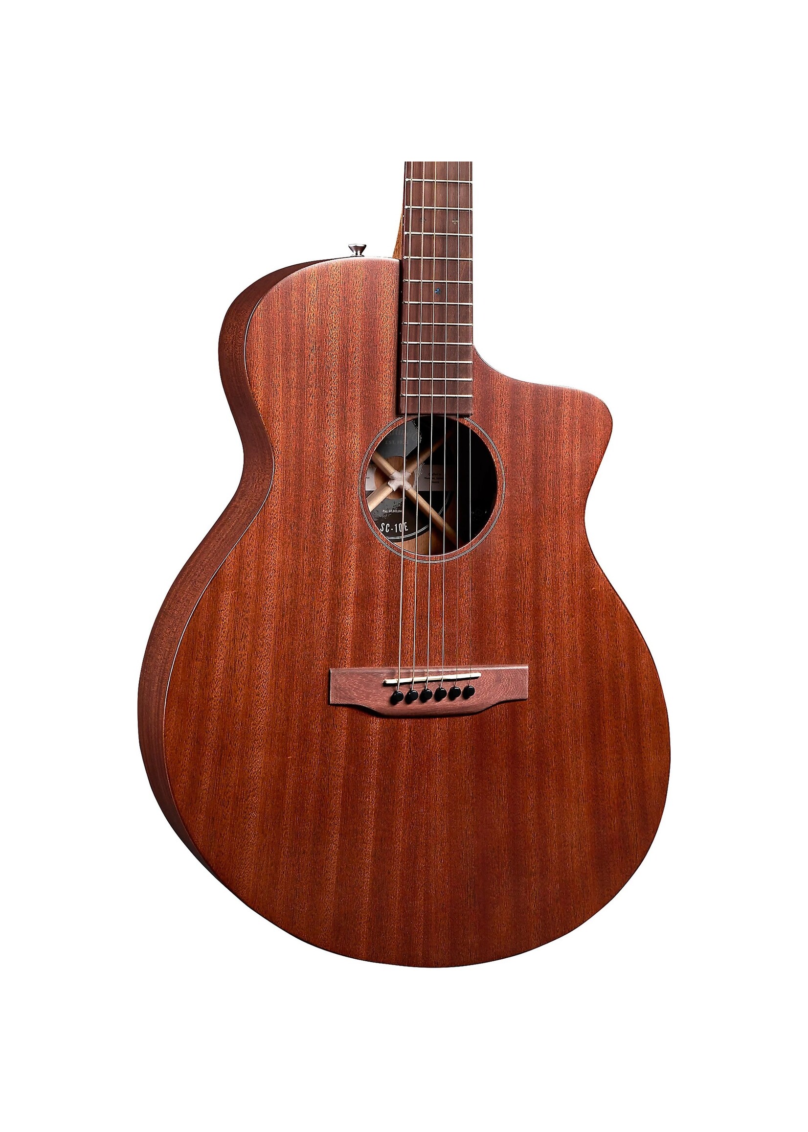 Martin Martin SC-10E Modern Road Series Sapele Acoustic-Electric Guitar - Dark Mahogany