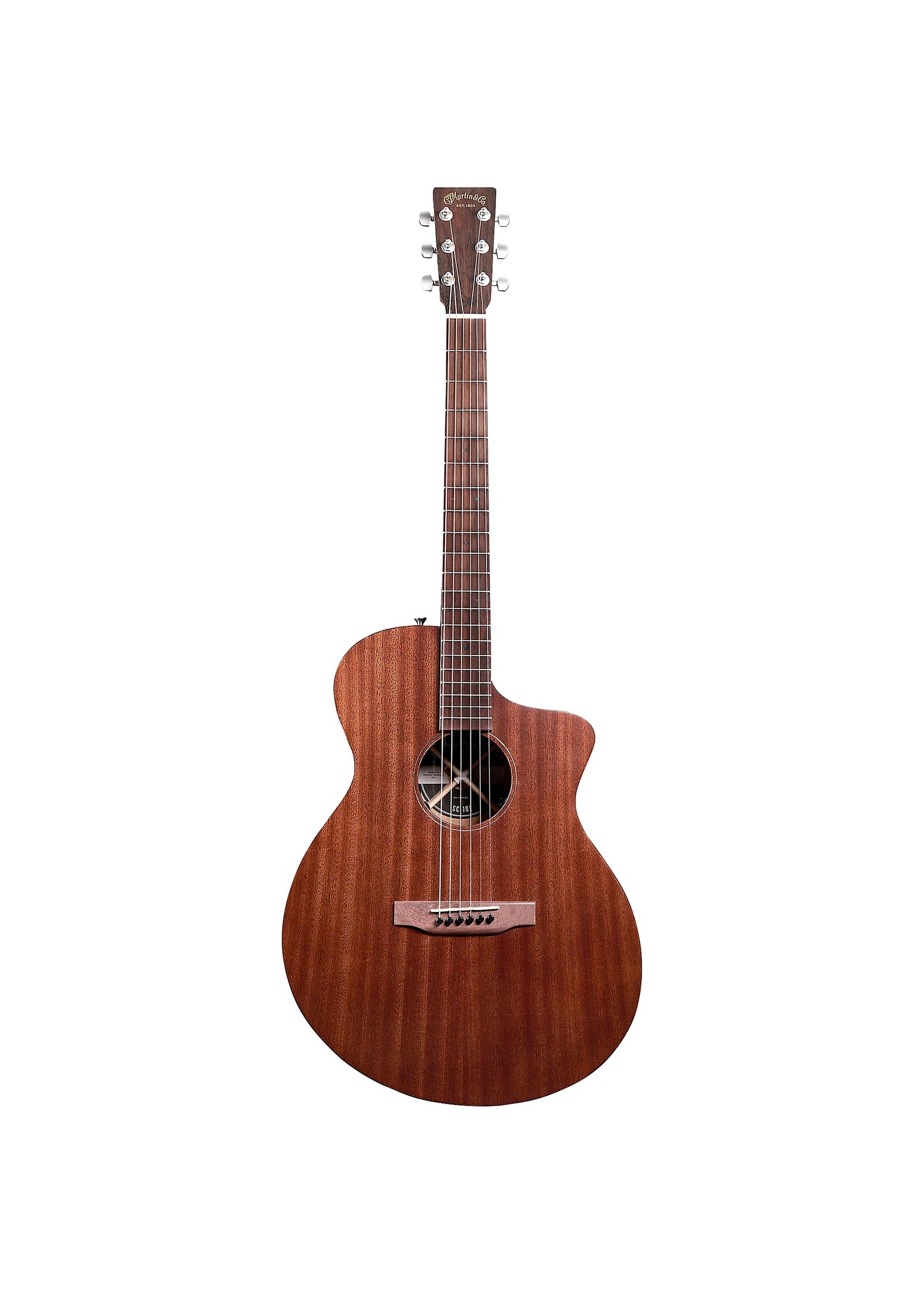 Martin Martin SC-10E Modern Road Series Sapele Acoustic-Electric Guitar - Dark Mahogany