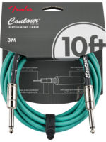 Fender Fender 0990571146 Contour Series Instrument Cables 10ft, Sherwood Green