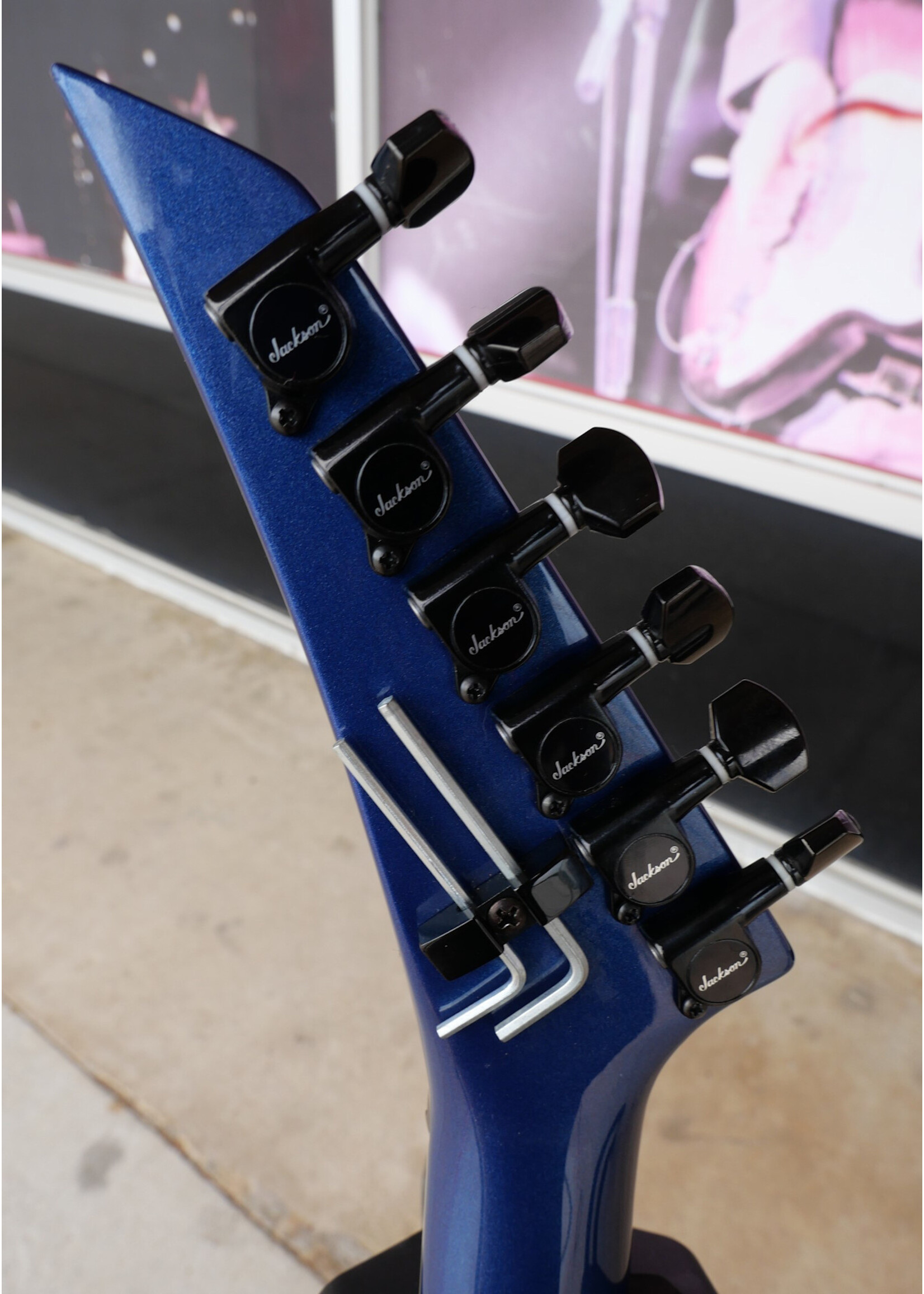 Jackson MMP USA Jackson Randy Rhoads RR1 Alder Body Cobalt Blue With Hard Case