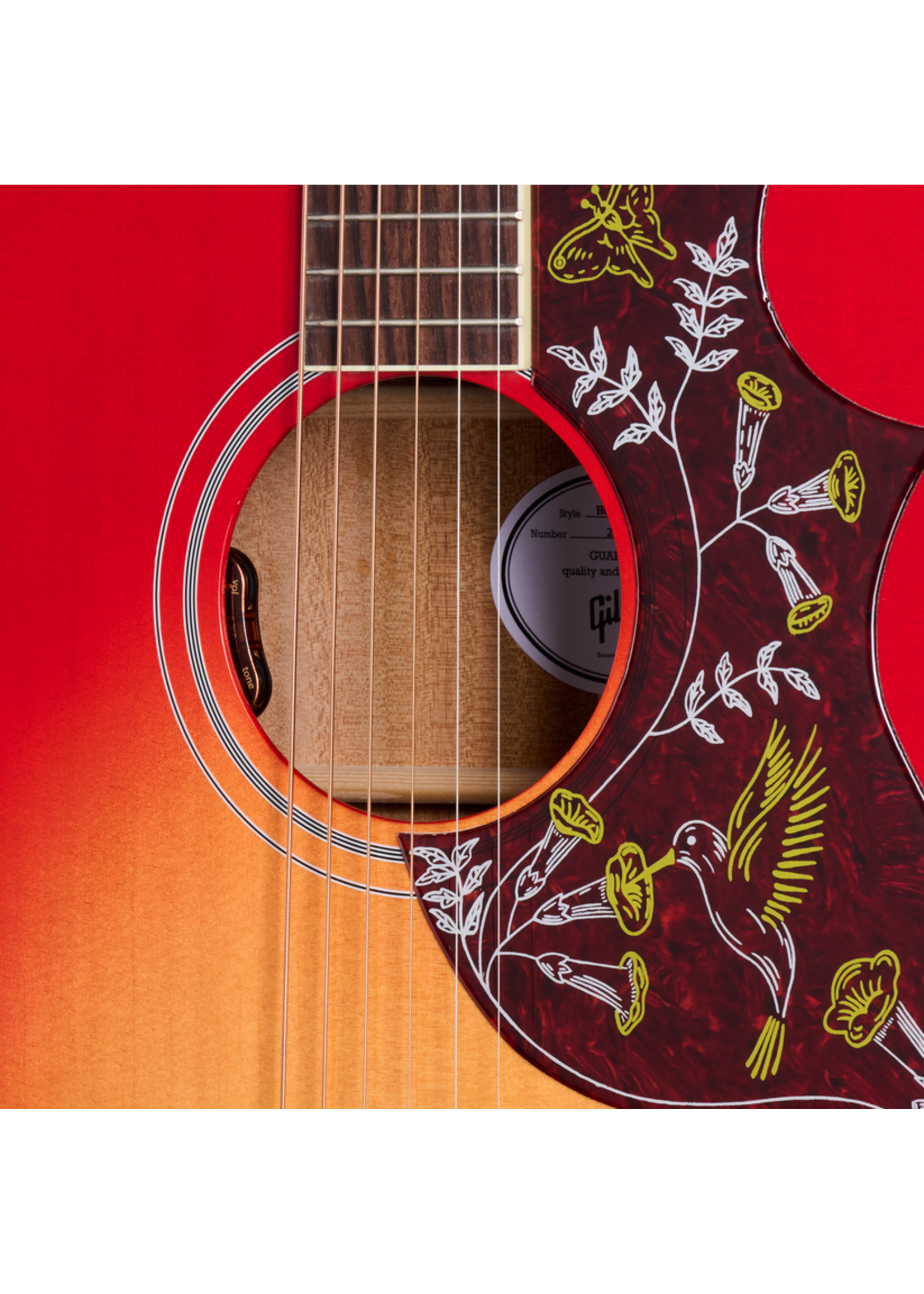 Gibson Gibson MCSSHBVCS Acoustic Hummingbird Standard Acoustic-electric Guitar - Vintage Cherry Sunburst w/HSC