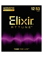 Elixir Elixir Strings 21052 Attune Phosphor Bronze Acoustic Guitar Strings - .012-.053 Light