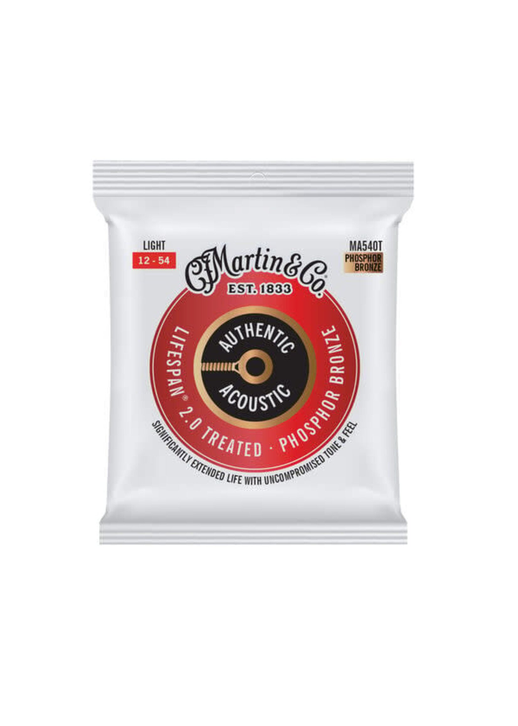 Martin Martin MP540T Era Treated Flexible Core Phosphor Bronze Acoustic Guitar Strings 12-54
