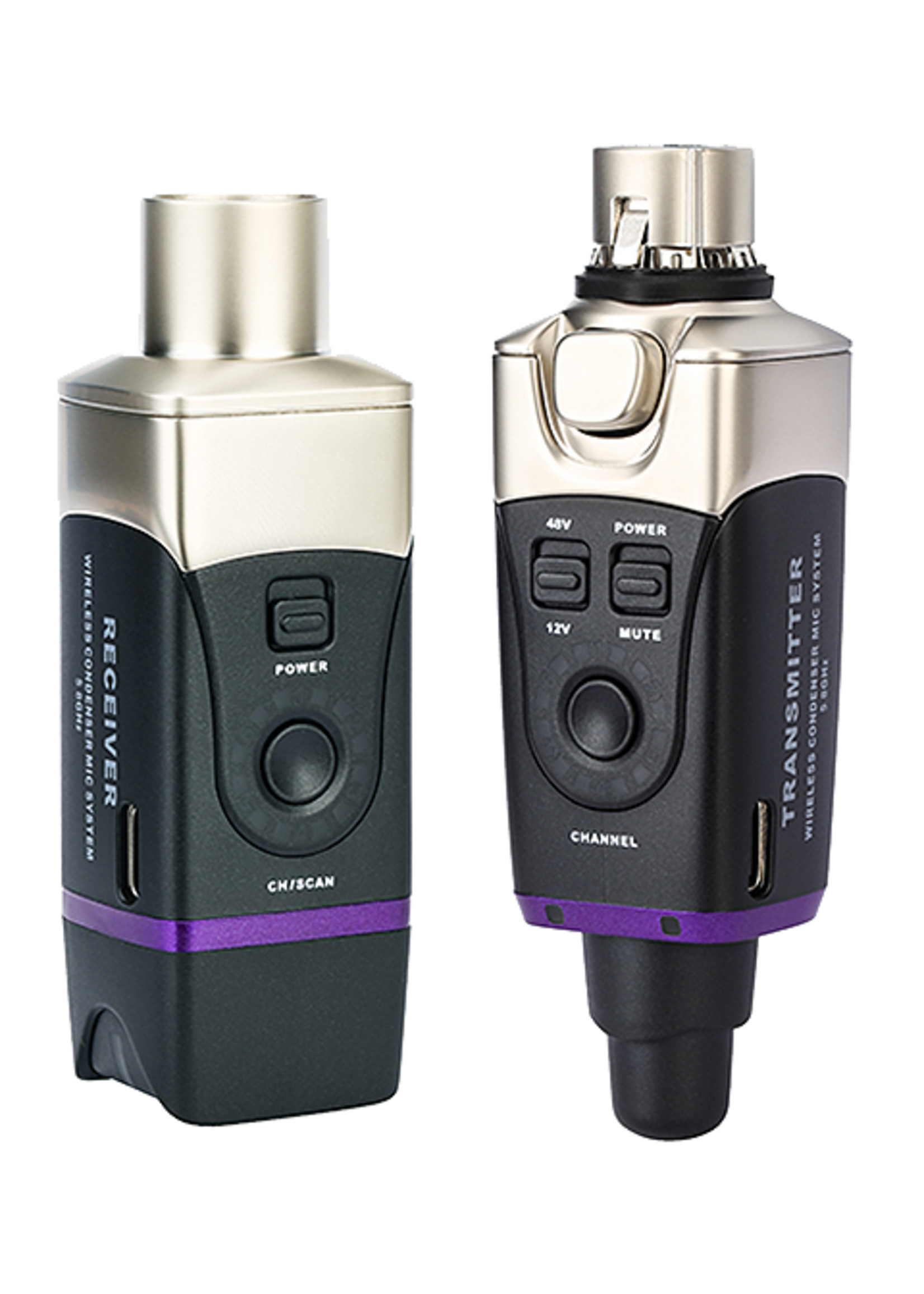 Xvive Xvive U35C Condenser Mic Wireless System, 5.8GHz - Black