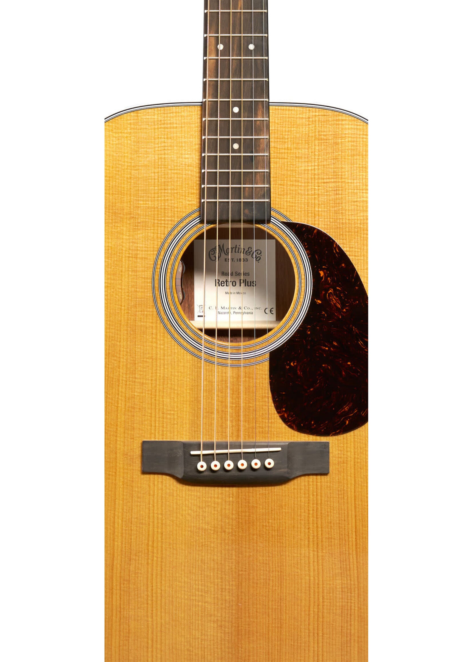 Martin Martin Road Series 000E Retro Plus Granadillo Acoustic/El Guitar - Natural with Aging Toner