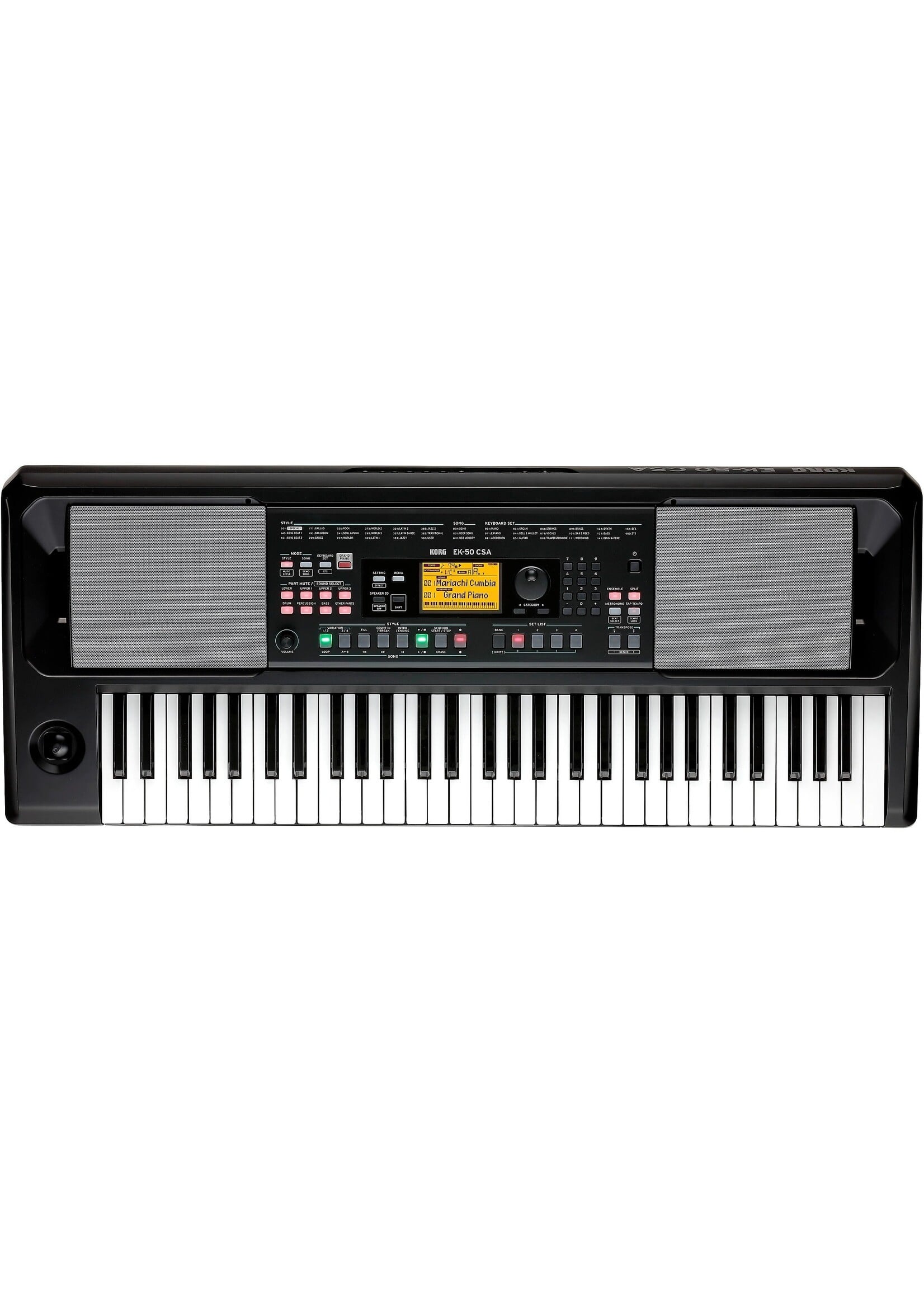 Korg Korg EK-50 CSA Entertainer Keyboard With Latin Styles Black