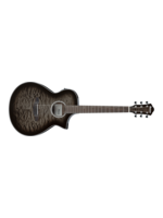Ibanez Ibanez AEWC16QATKH Acoustic/Electric Guitar Transparent Black Sunburst finish