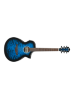 Ibanez Ibanez AEWC16QATLH Acoustic-electric Guitar - Trans Blue Sunburst