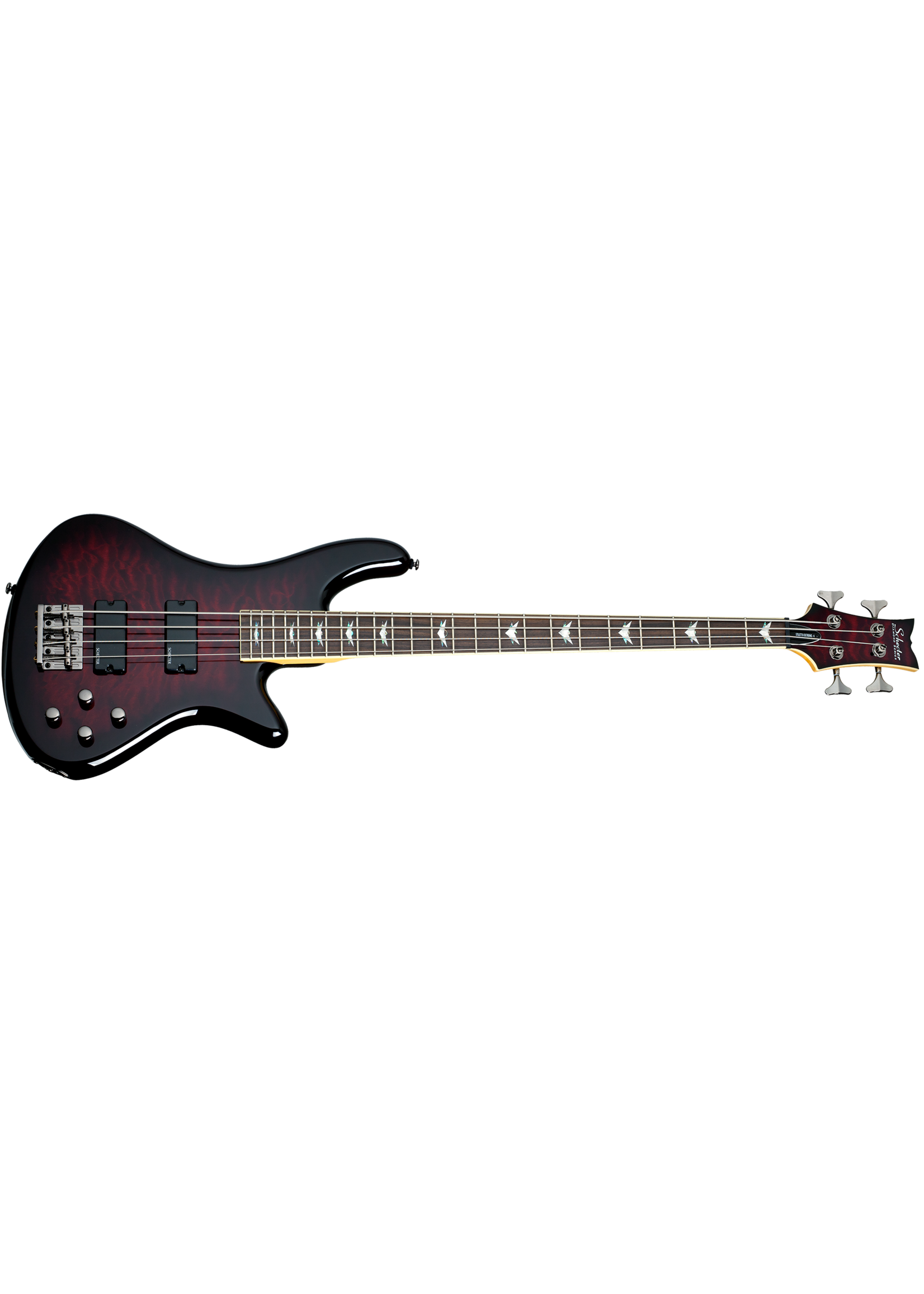 Schecter Schecter 2500 Stiletto Extreme 4 Bass Guitar, Black Cherry