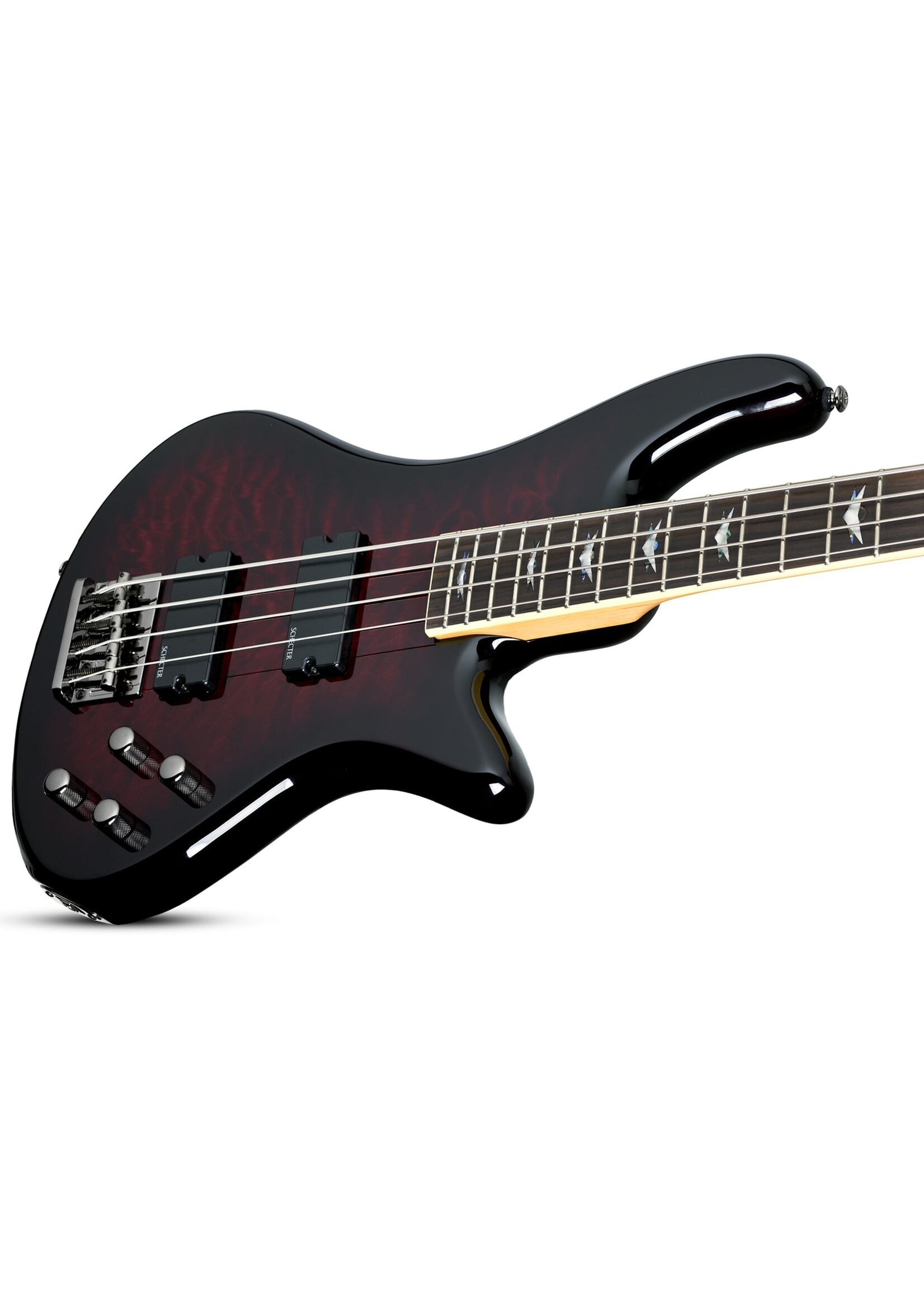Schecter Schecter 2500 Stiletto Extreme 4 Bass Guitar, Black Cherry