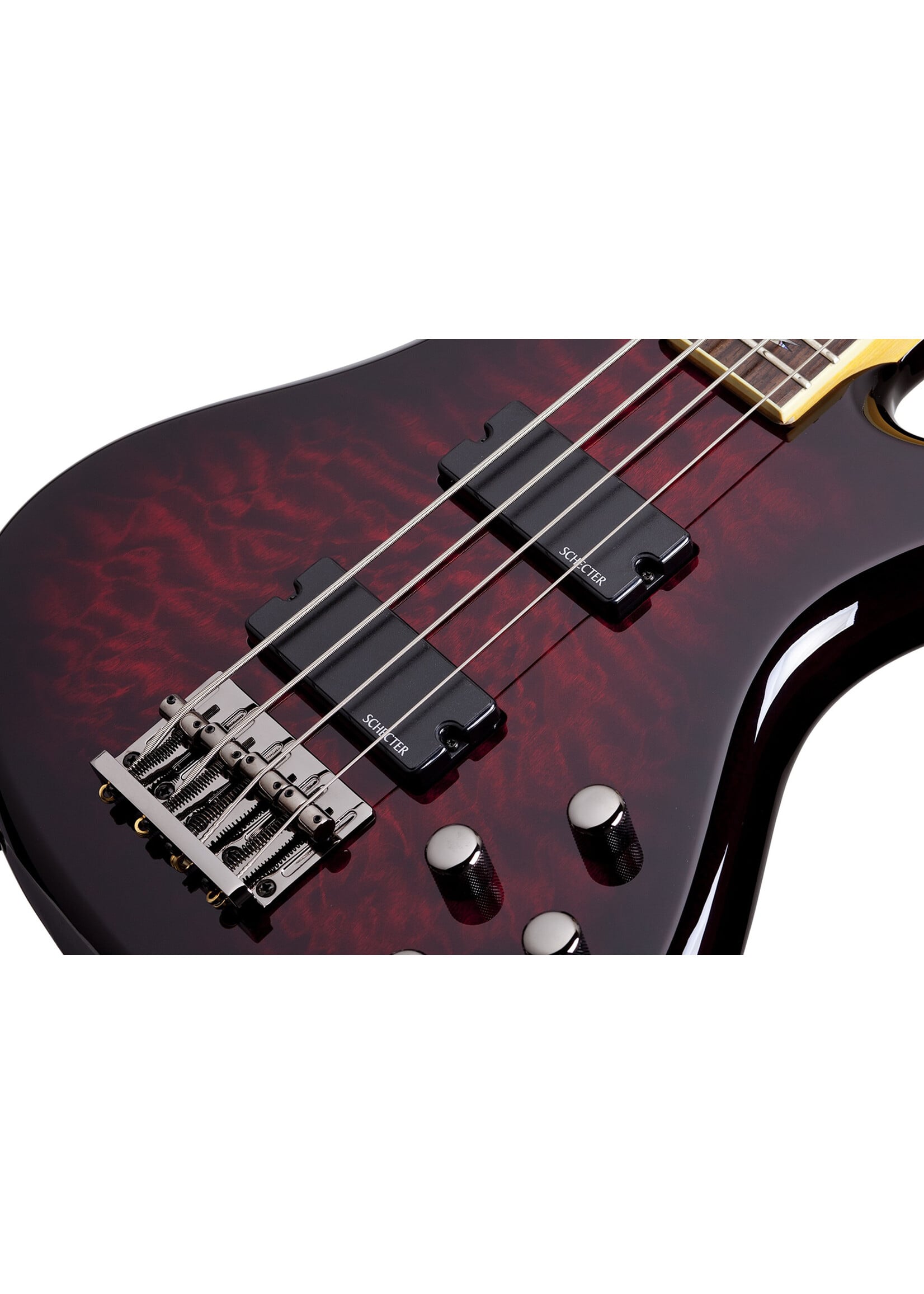 Schecter Schecter 2500 Stiletto Extreme 4 Bass Guitar, Black Cherry