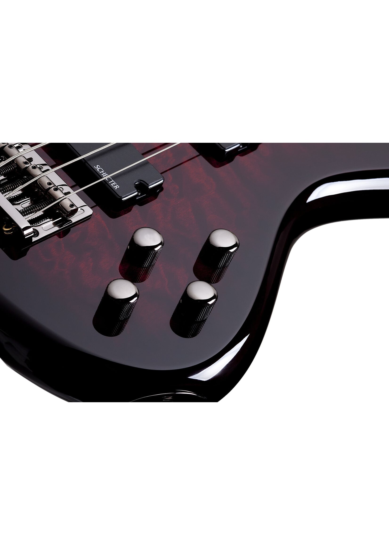 Schecter Schecter 2500 Stiletto Extreme 4 Bass Guitar, Black Cherry