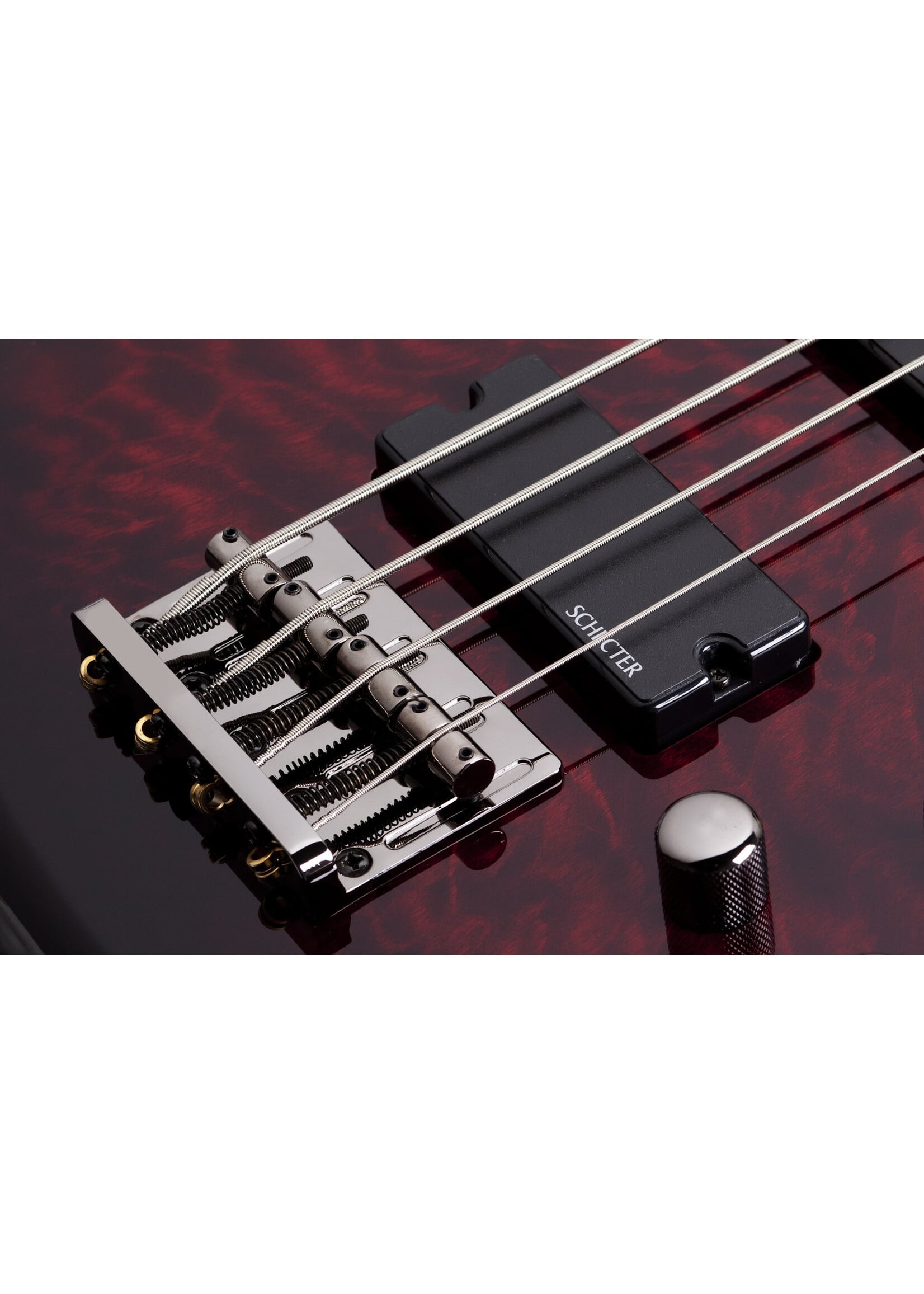 Schecter Schecter 2500 Stiletto Extreme 4 Bass Guitar, Black Cherry