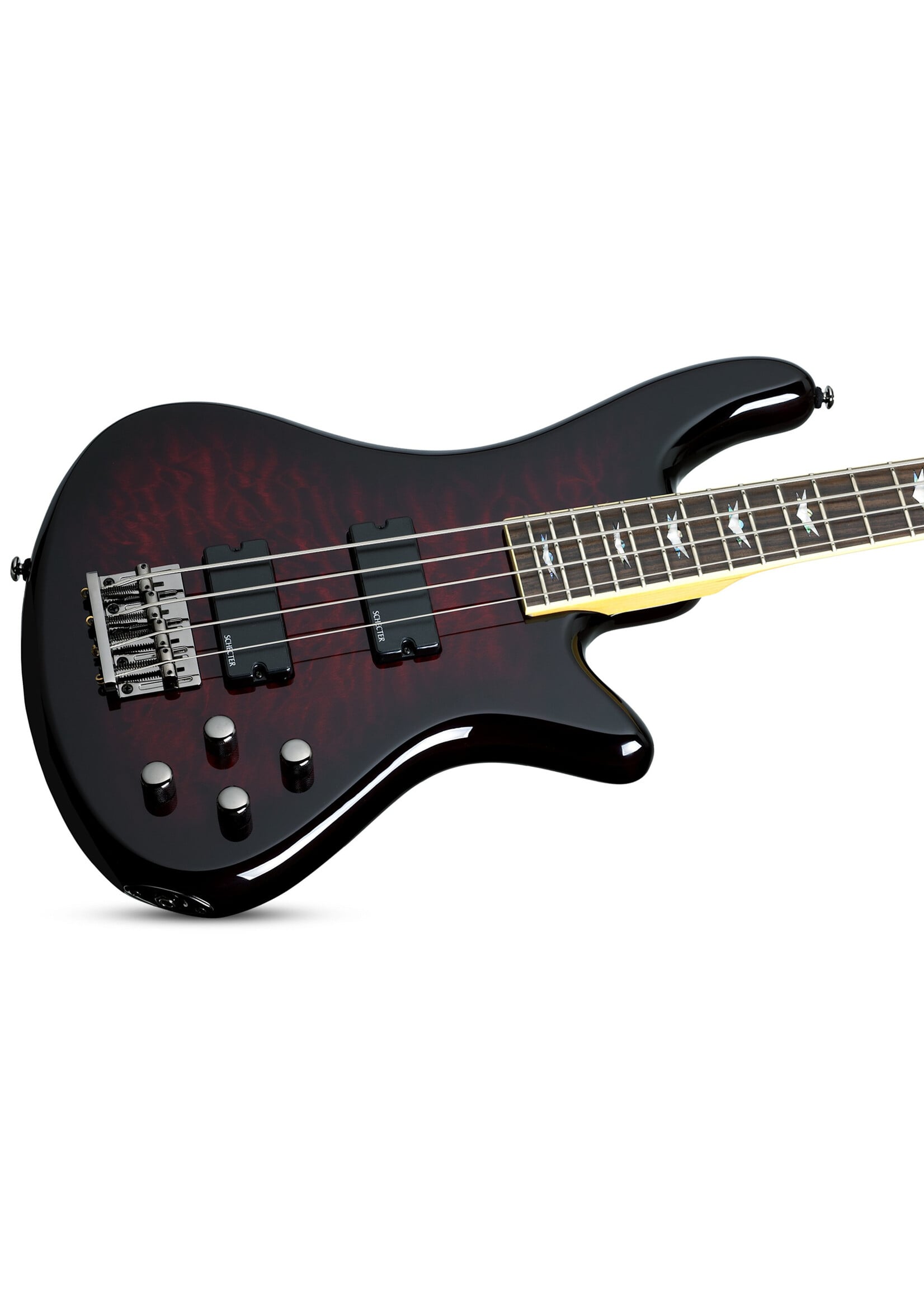 Schecter Schecter 2500 Stiletto Extreme 4 Bass Guitar, Black Cherry