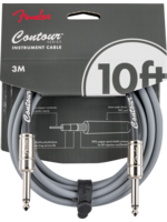 Fender Fender 0990571124 Contour Series Instrument Cables 10ft, Inca Silver