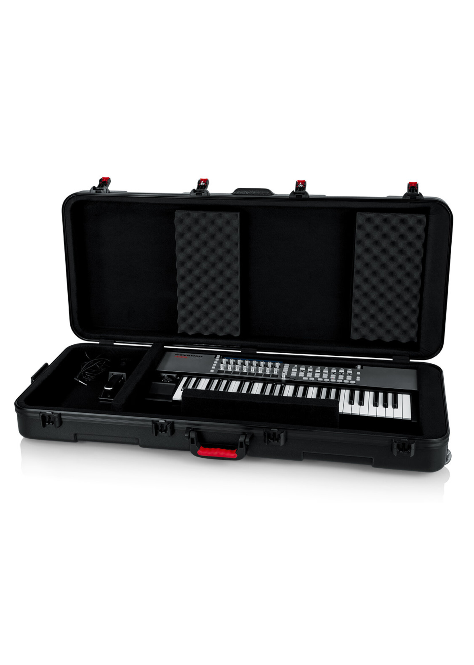 Gator Gator GTSA-KEY61 TSA Series ATA Molded Polyethylene Keyboard Case with Wheels for 61-Note Keyboards