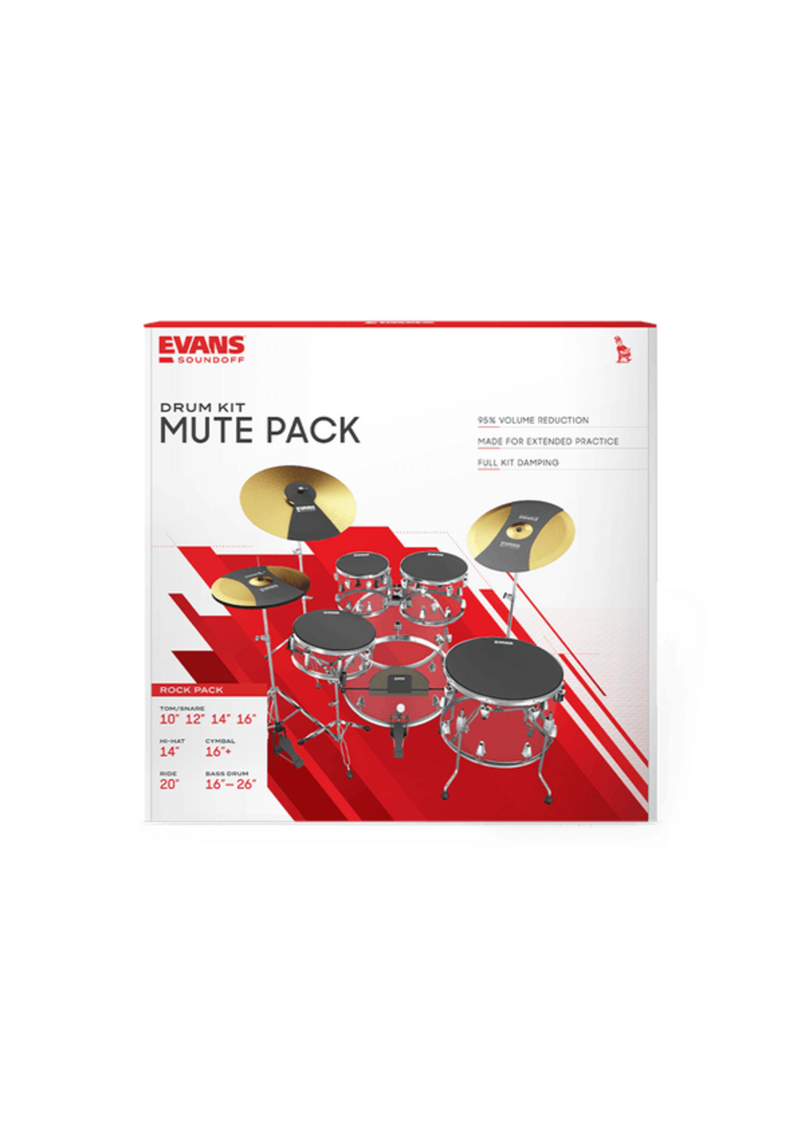Evans Evans Soundoff Drum Kit Mute Pack - Rock