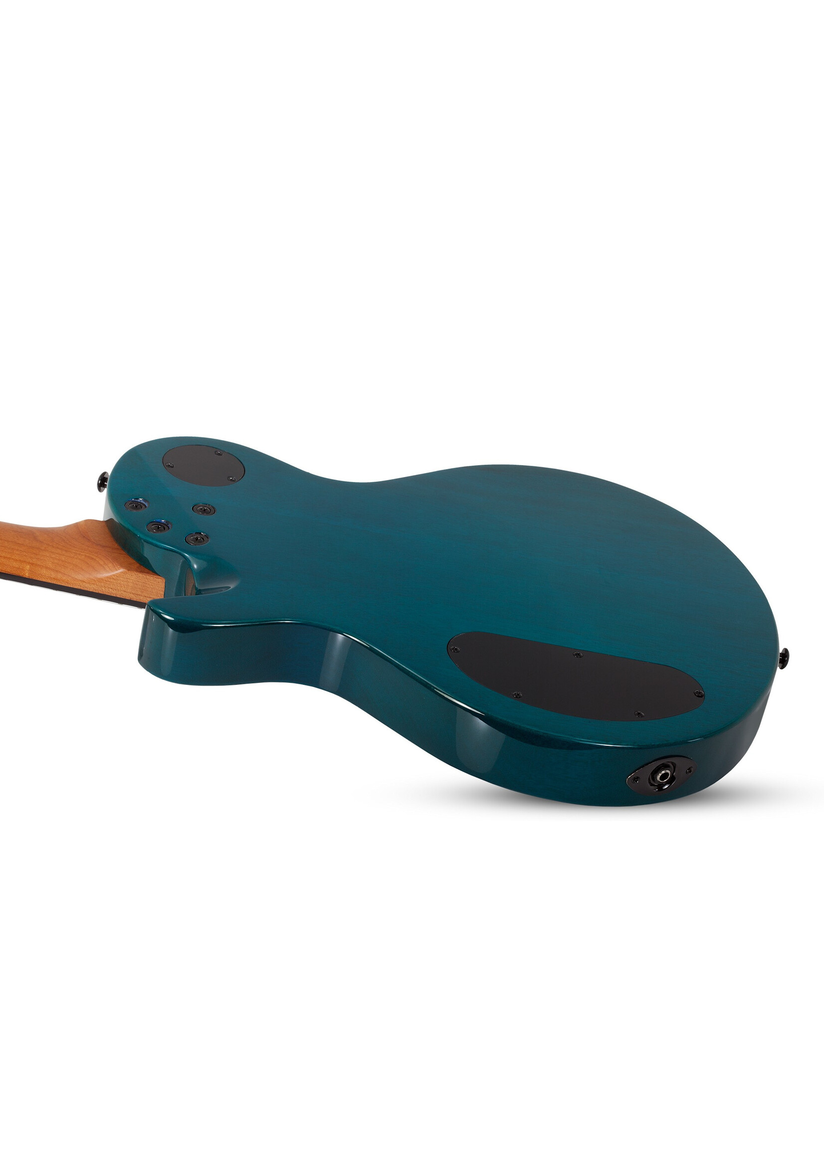 Schecter Schecter 3959 Solo-II Standard Electric Guitar, Ocean Blue Burst Burl