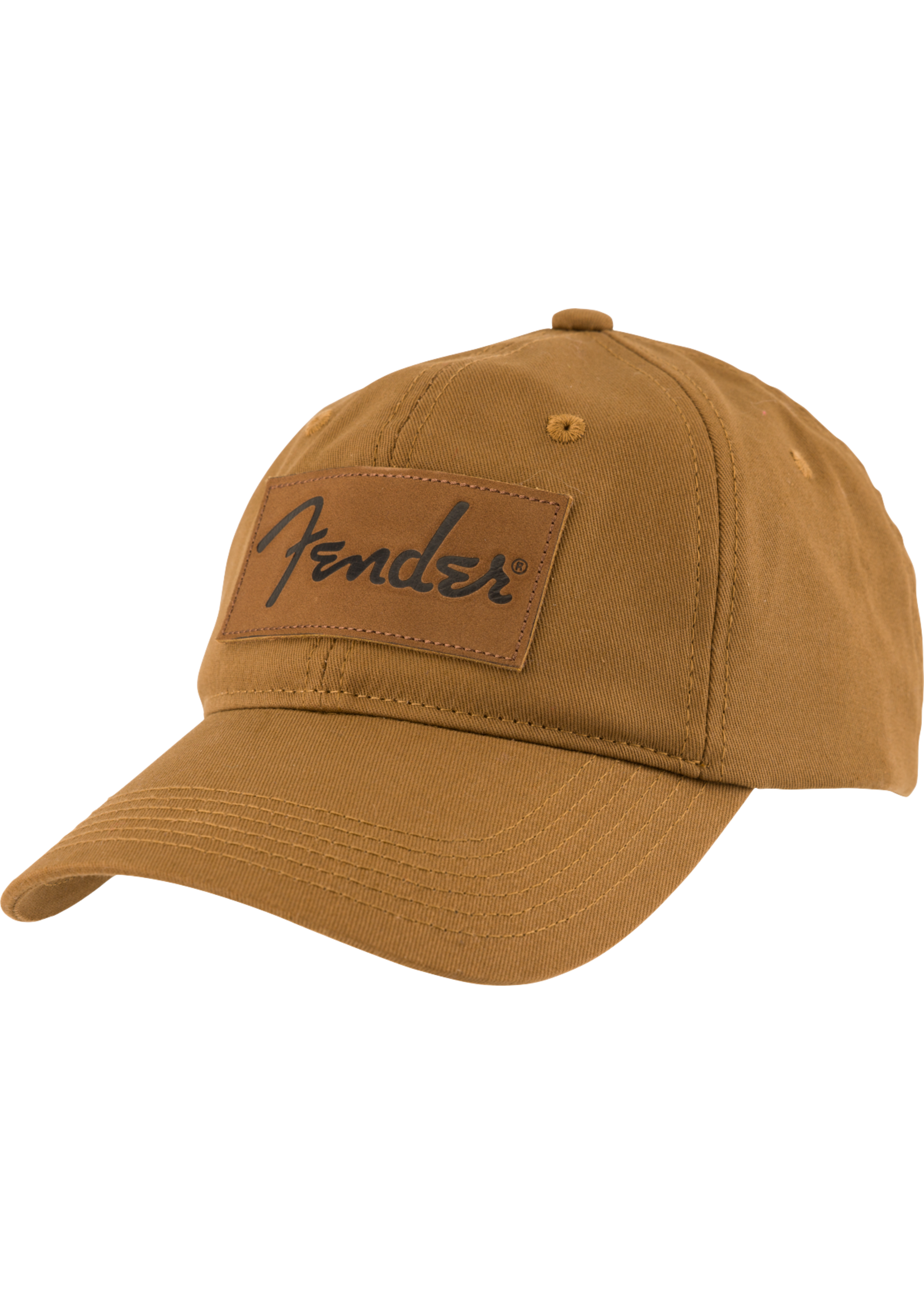 Fender Fender 9122421204  Vintage Style Leather Logo Badge Adjustable Baseball Hat