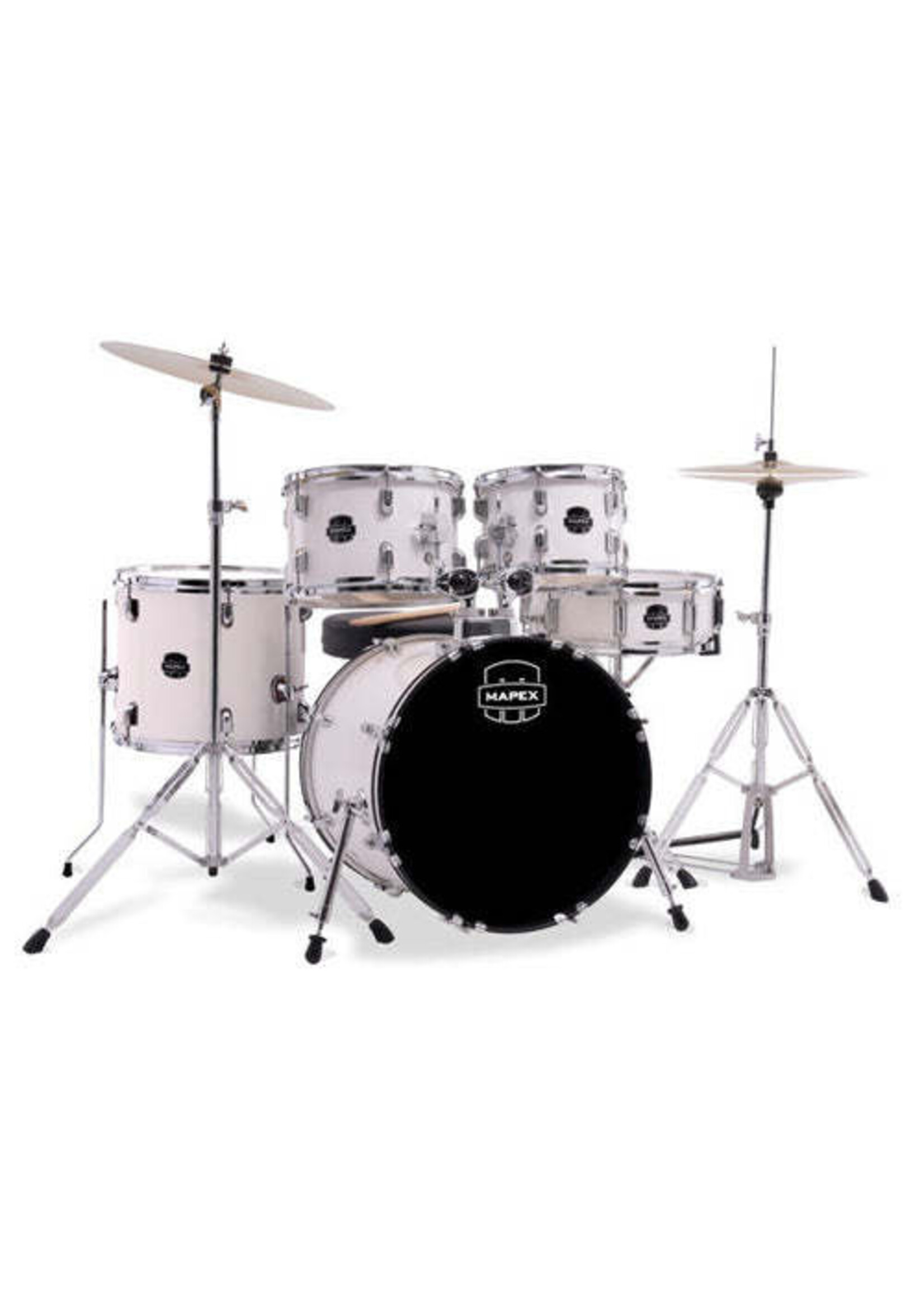 Mapex Mapex CM5294FTCFH Comet 5pc. Drum Set-White Thin Grain