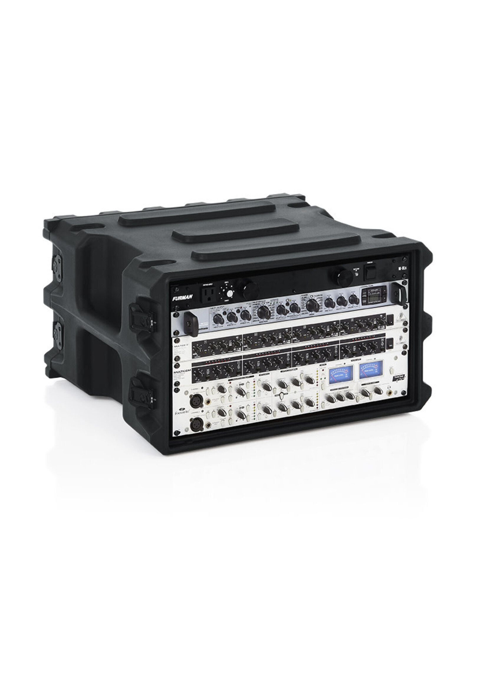 Gator Gator G-PRO-6U-19 Pro-Series Molded Mil-Grade PE Rack Case; 6U, 19" Deep