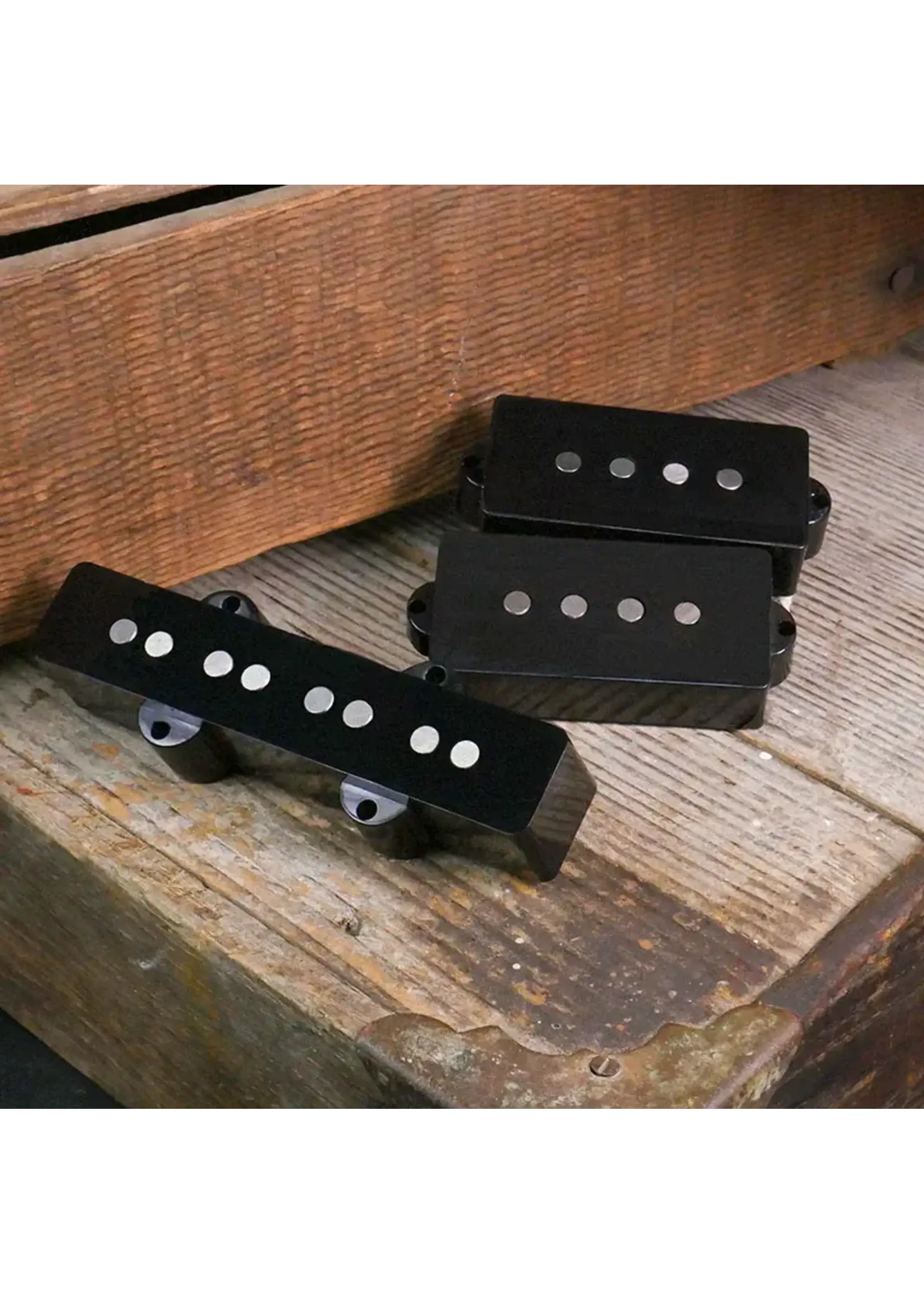 Lollar Lollar 10-501-118-01 4-String PJ Split-Coil & Bridge Pickup Set, Black