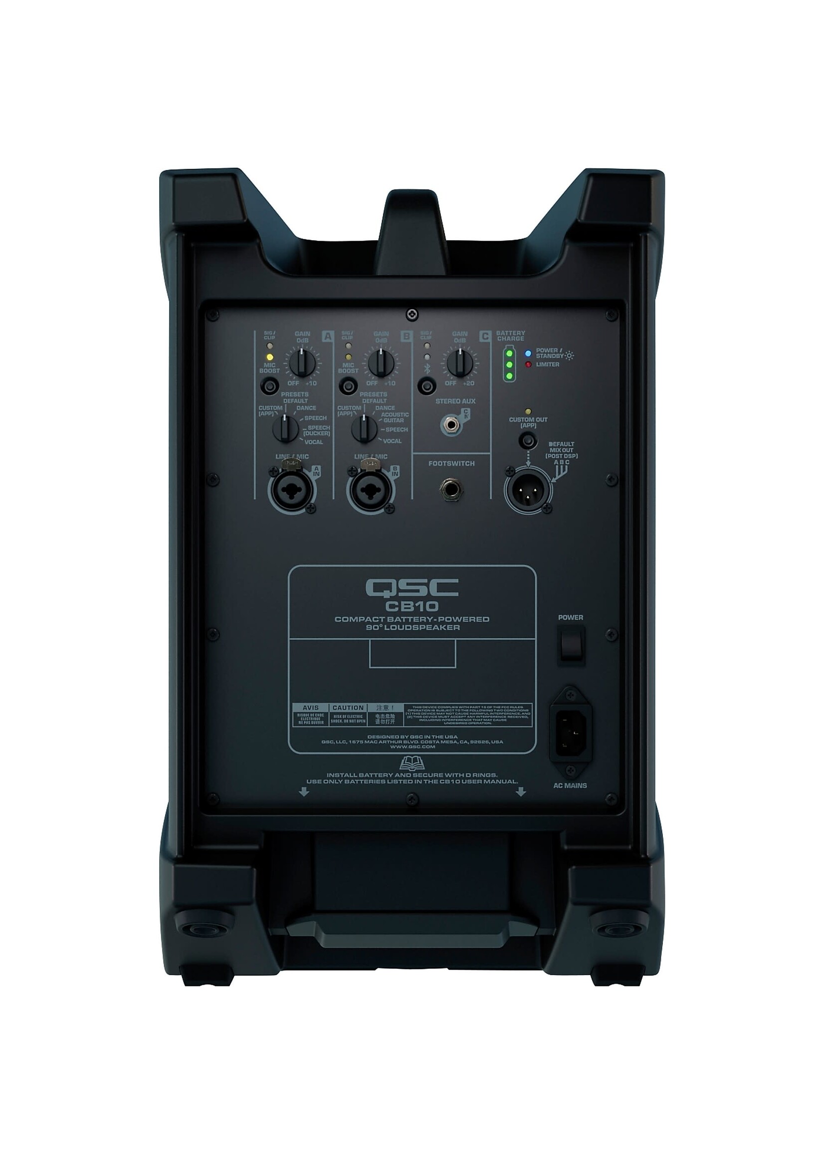 QSC QSC CB10 Compact 2-Way Battery-Powered Loudspeaker