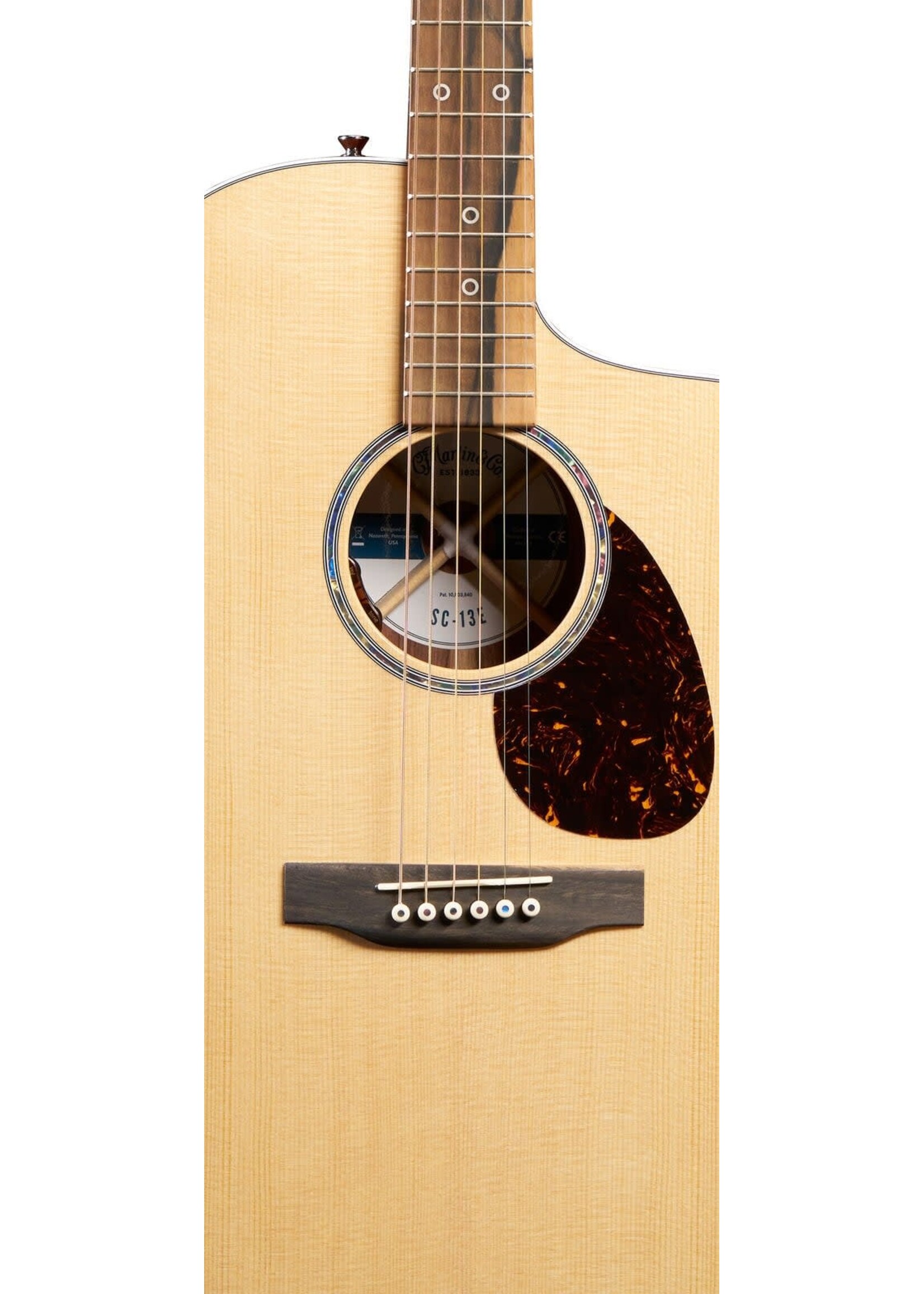 Martin Martin SC-13E Modern Road Series, S-13 Fret Cutaway, Acoustic Electric