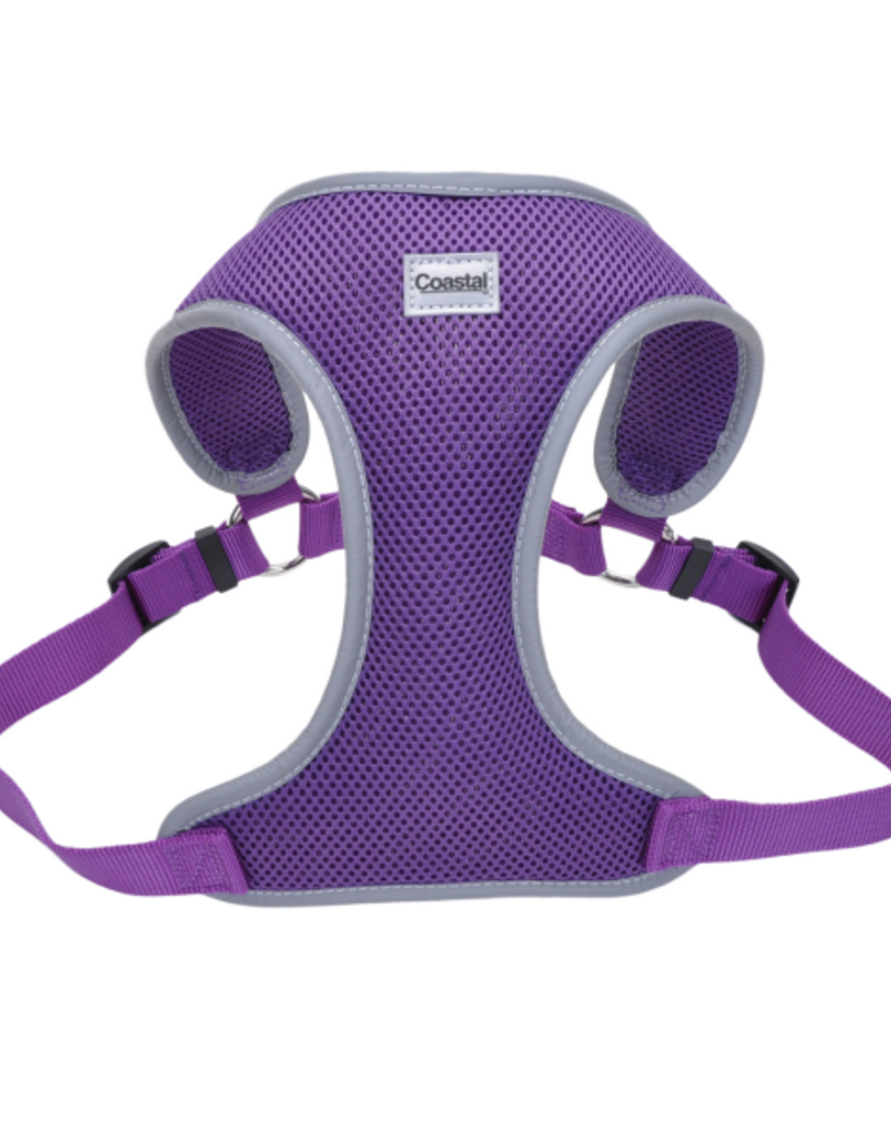 Coastal Comfort Soft Mesh Reflective Harness Purple Medium