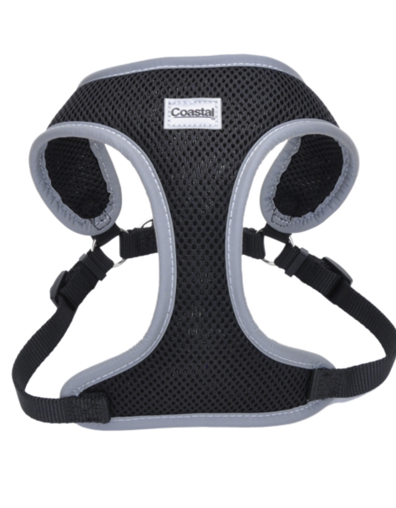 Coastal Comfort Soft Mesh reflective Harness Black Small