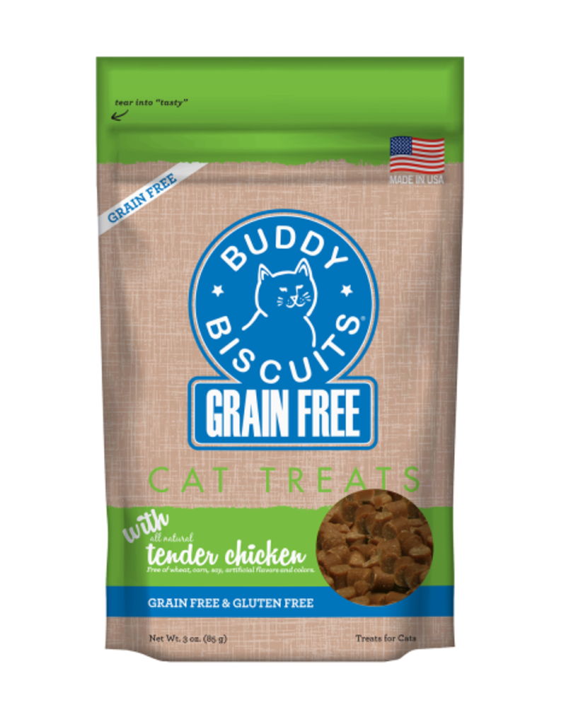 Buddy Biscuits Buddy Biscuits Cat GF Treats Tender Chicken 3 oz