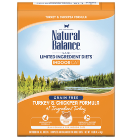 Natural Balance NB LID Cat Indoor Turkey & Chickpea 10 lb