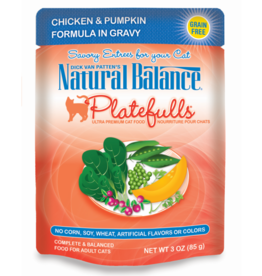 Natural Balance NB Platefulls Cat Chicken & Pumpkin in Gravy Pouch 3oz