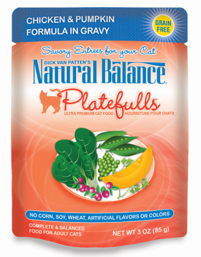 Natural Balance NB Platefulls Cat Chicken & Pumpkin in Gravy Pouch 3oz