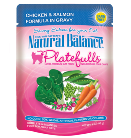 Natural Balance NB Platefulls Cat Chicken & Salmon in Gravy Pouch 3 oz