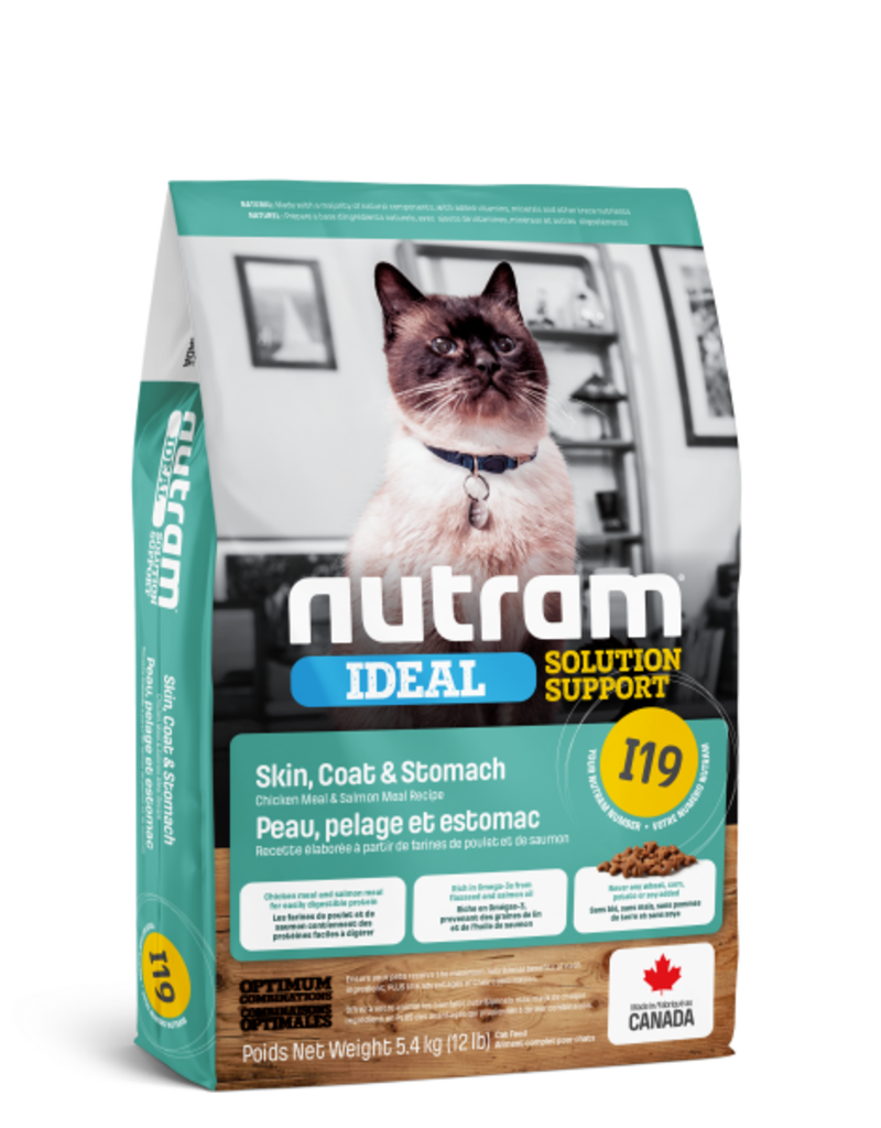 Nutram Nutram 3.0 Ideal Cat I19 Skin Coat & Stomach 5.4 kg