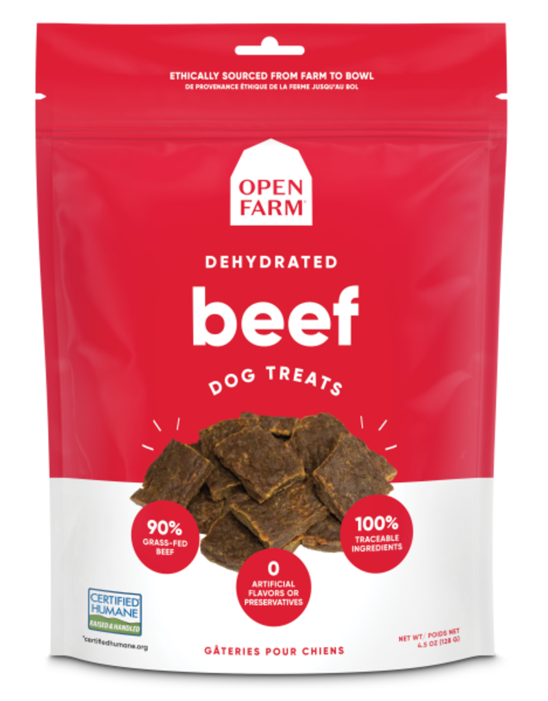 Open Farm Open Farm Dog Dehydrated Beef Treats 4.5 oz