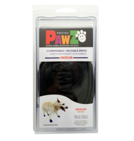 Pawz Pawz Boots Medium to 3" Black 12 pk