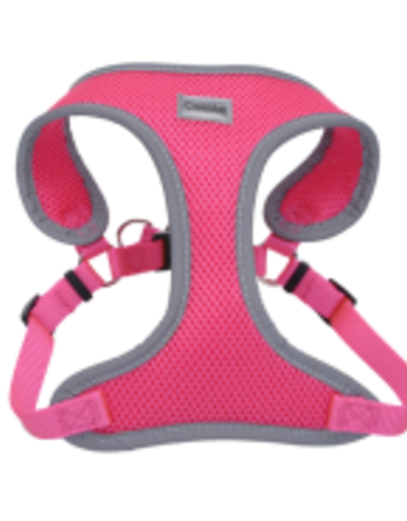 Coastal Comfort Soft Mesh Reflective Harness Neon Pink Small