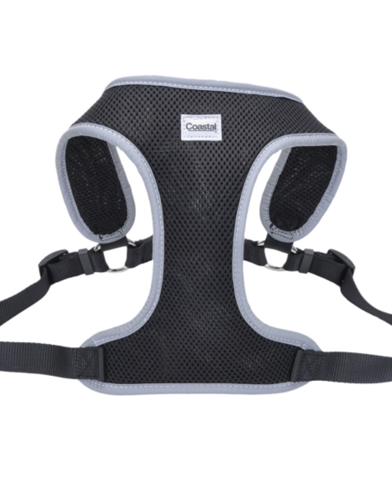 Coastal Comfort Soft Mesh Reflective Harness Black Xsmall