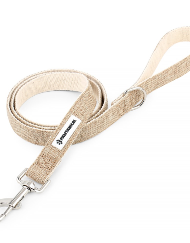Pawtanical Hemp Leash Large 1"x5' Khaki