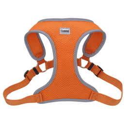 Coastal Comfort Soft Mesh Reflective Harness Sunset Orange Small