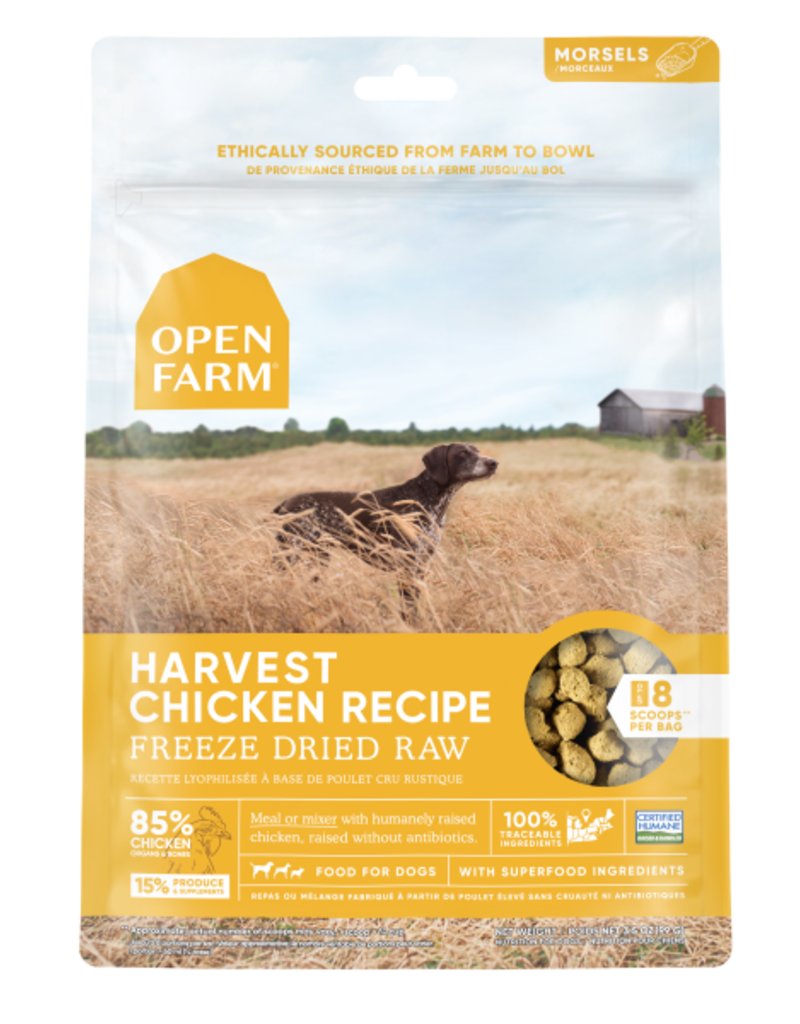 Open Farm Open Farm Dog Freeze Dried Raw Harvest Chicken 3.5 oz