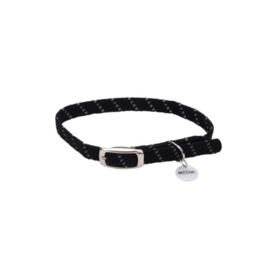 Coastal ElastaCat Reflective Safety Stretch Collar Black 10