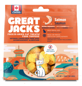 Great Jack's Great Jack's Cat FD Treats/Topper Salmon 85g