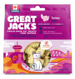 Great Jack's Cat FD Treats/Topper Turkey 85g
