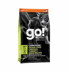 Petcurean GO! Carnivore GF Chicken Turkey & Duck Puppy 12LB