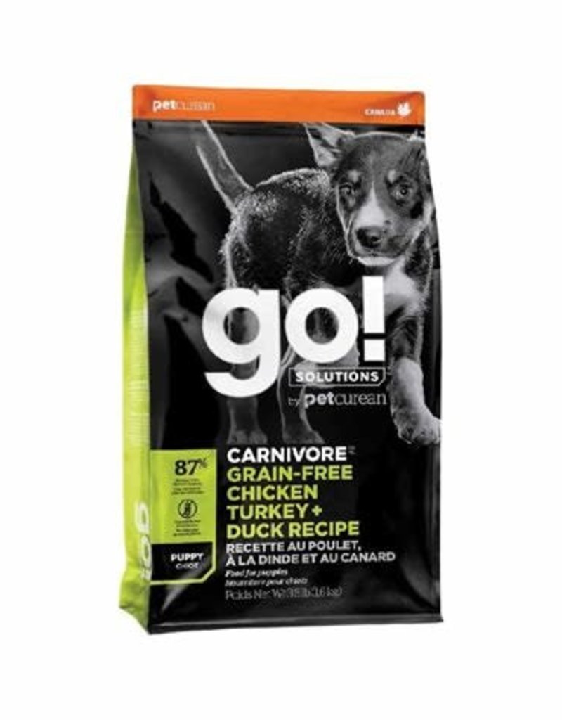 Petcurean GO! Carnivore GF Chicken Turkey & Duck Puppy 12LB